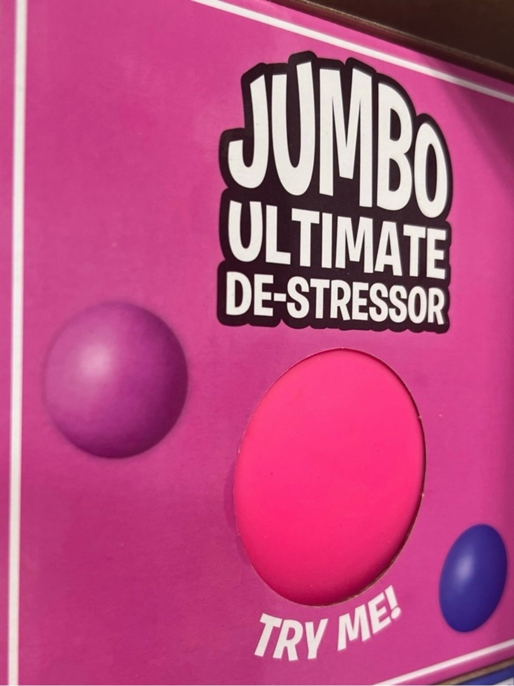 Jumbo Ultimate De-Stressor Pink Stress Ball Toy